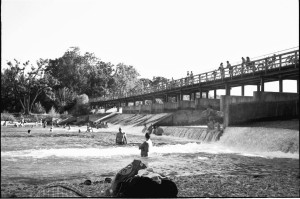 langs de isar,naaktstrand